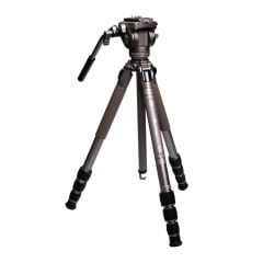 Sirui GT04+GT5 Pilot Series Video Tripod Kiti (Metalik Gri)