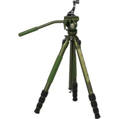 Sirui GT04+GT5 Pilot Series Video Tripod Kiti (Koyu Yeşil)