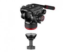 Manfrotto MVH504XTWINGA Nitrotech 504 Alu Twin G Video Tripod Kiti