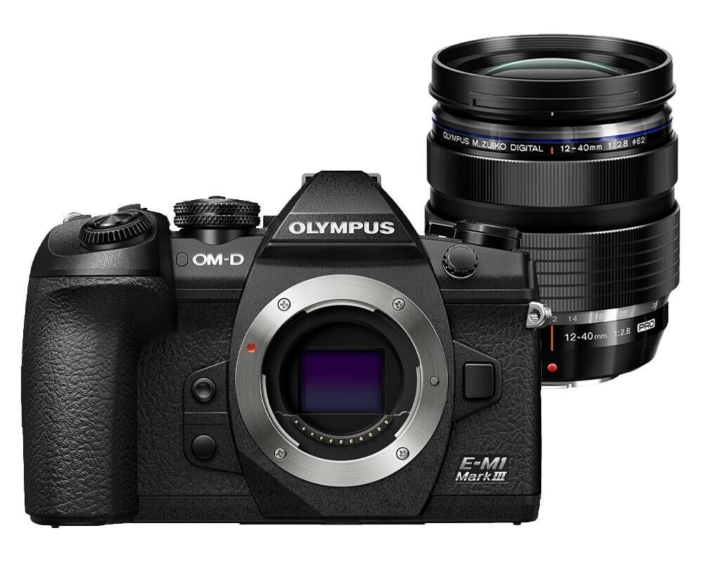 Olympus OM-D E-M1 Mark III 12-40 f/2.8 Fotoğraf Makinesi Kiti - Siyah