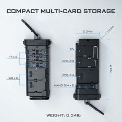 PRO CARD READER CF Express Type A/B, SD, TF COMBO YENİ