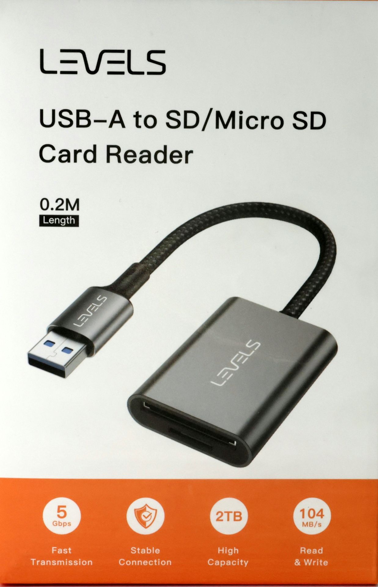 Levels USB-A to SD/MicroSD Kart Okuyucu