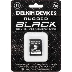 DELKIN Siyah 64GB UHS-I SD V30 Hafıza Kartı