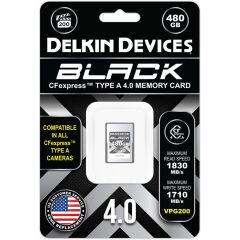 Delkin Devices Black CFexpress 4.0 Type-A 8K 480 GB Hafıza Kartı