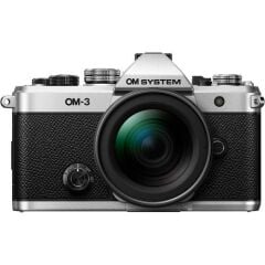 OLYMPUS OM SYSTEM OM-3 BODY SILVER + 12-45mm F4 PRO Kıt  V210051SW000