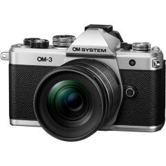 OLYMPUS OM SYSTEM OM-3 BODY SILVER + 12-45mm F4 PRO Kıt  V210051SW000
