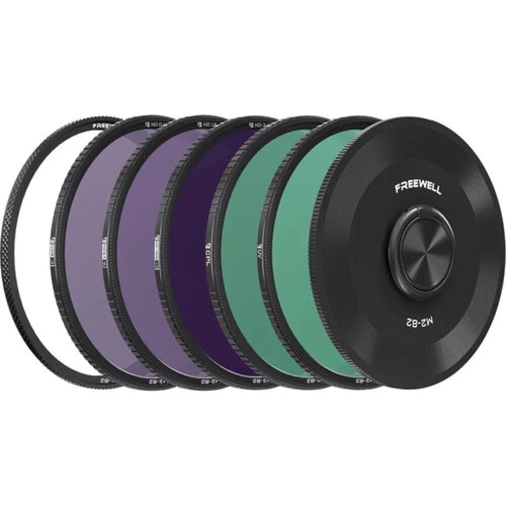 M2 MAGNETIC QUICK SWAP 5-PACK FILTER ND8, ND64, ND1000, CPL, AND UV 82MM