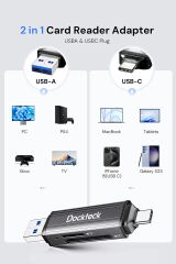 Dockteck 2 in 1 USB 3.0 Kart Okuyucu