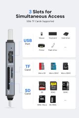 Dockteck 3 in 1 USB 3.0 Kart Okuyucu