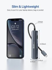 Dockteck 5'i 1 arada USB-C Dongle Hub