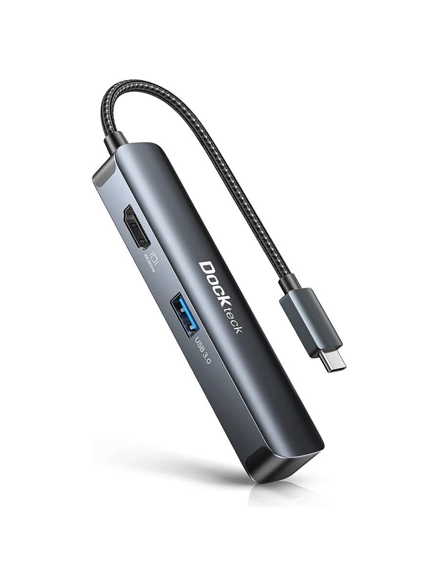 Dockteck 5'i 1 arada USB-C Dongle Hub