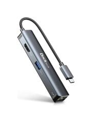 Dockteck 5-in-1 USB-C Hub Ethernet Çoklu Port Adaptörü
