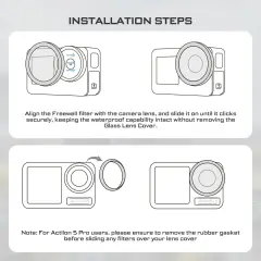 DJI Osmo Action 5 Pro ND/PL Filters 4Pack