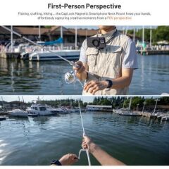 PGYTECH CapLock Magnetic Smartphone Neck Mount Max – Manyetik Boyun Askı Montajı (Smartphone PV İçerik Üretimi)