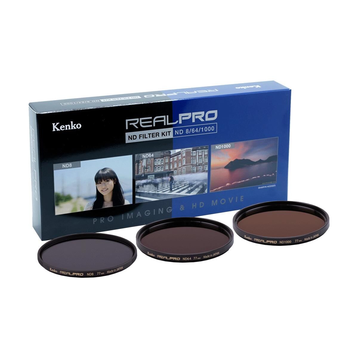 Kenko 49 mm Real Pro ND Filtre Seti (ND8, ND64, ND1000)