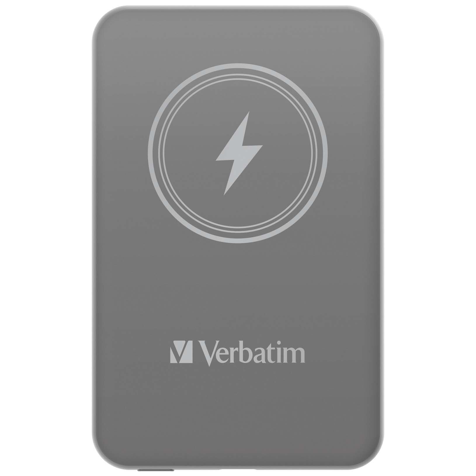 VERBATIM 32244 Magsafe 5000 Mah Manyetik Kablosuz Gri Powerbank