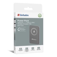 VERBATIM 32244 Magsafe 5000 Mah Manyetik Kablosuz Gri Powerbank