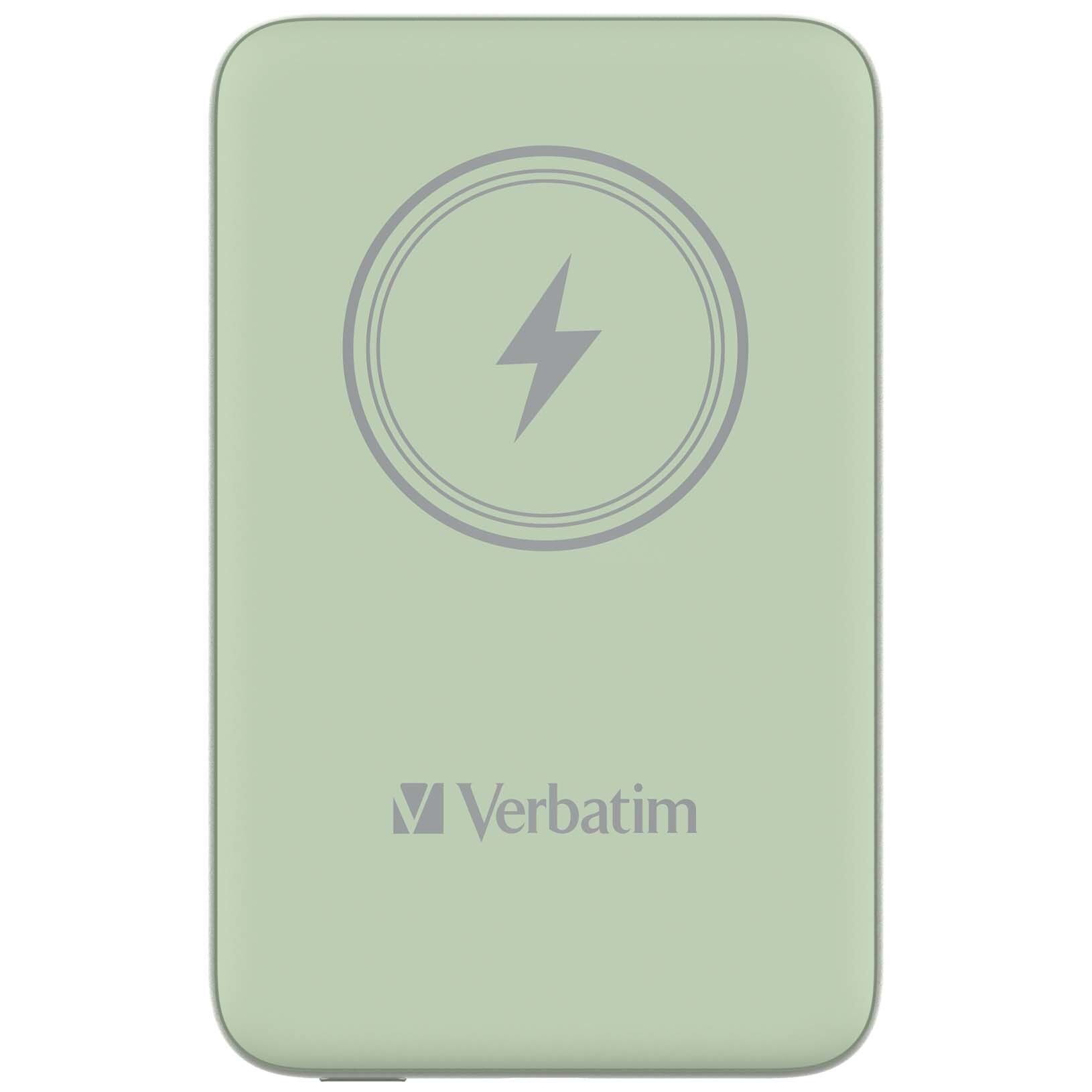 VERBATIM 32246 Magsafe 10000 Mah Manyetik Kablosuz Yeşil  Powerbank