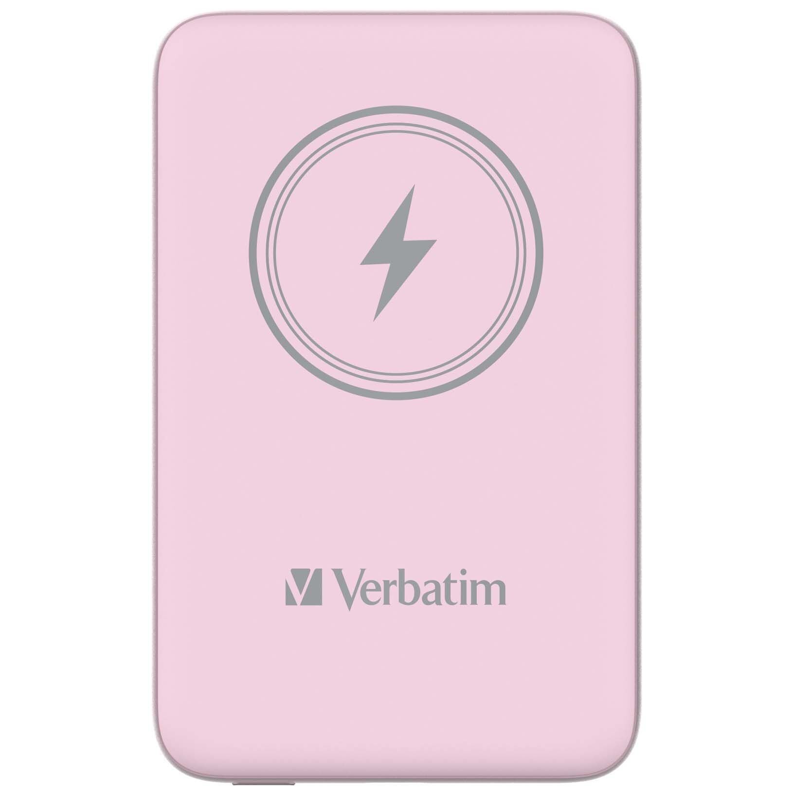 VERBATIM 32248 Magsafe 10000 Mah Manyetik Kablosuz Pembe Powerbank