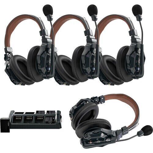 Hollyland 4-Person Noise Cancelling Double Headset Intercom