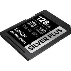 Lexar Professional 128GB 205 MB/s Silver Plus SD Hafıza Kartı