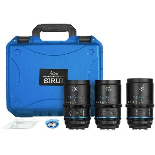 Sirui Astra Series AF T1.8 1.33x Full Frame Neutral Flares Anamorphic Sony E Mount 3'lü Lens Kit