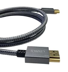 Levels 8K HDMI Kablosu – Altın Uçlu, Örgü Kablo