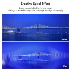 Neewer 82mm Spiral Halo Camera Lens Filter Sinematik Özel Efekt Filtresi