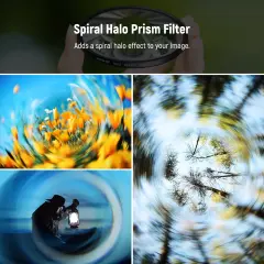 Neewer 82mm Spiral Halo Camera Lens Filter Sinematik Özel Efekt Filtresi