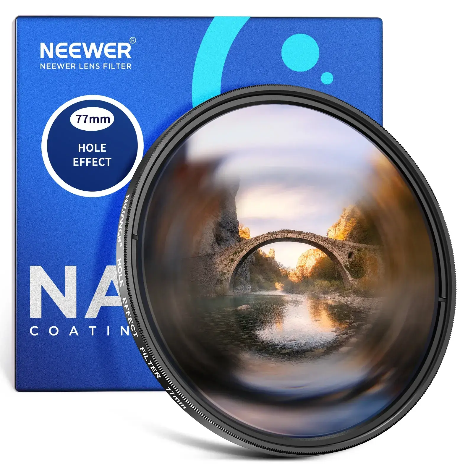 Neewer 82mm Spiral Halo Camera Lens Filter Sinematik Özel Efekt Filtresi