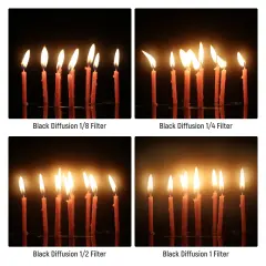 Neewer 82mm 1/8 Black Diffusion Sinematik Efekt Filtresi