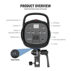 S101-400W Pro Profesyonel Stüdyo Flaşı (Tek)