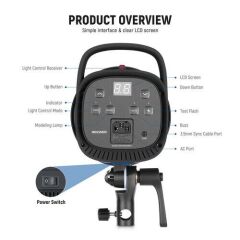 S101-400W Pro Profesyonel Stüdyo Flaşı (Tek)