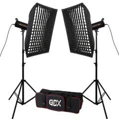 Gdx HD-120II C BiColor 2'li Işık Seti 120W Fotoğraf ve Video LED Işığı