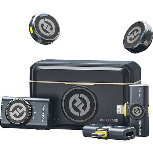 Hollyland Lark M2 Combo Kablosuz Yaka Mikrofonu