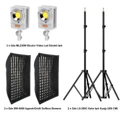 Gdx ML230W Bicolor Video ve Fotoğraf İkili Sürekli Işık