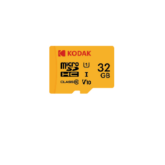 Kodak 32GB UHS-I C10 U1 V10 Micro SD Kart + Adaptör (Sarı)