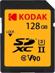 Kodak 128GB UHS-II U3 V90 SD Hafıza Kartı (280MB/s - 240MB/s)