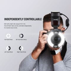 RF1-C 76W Makro Ring Flaş