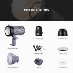 Q300 300W Akülü Flaş