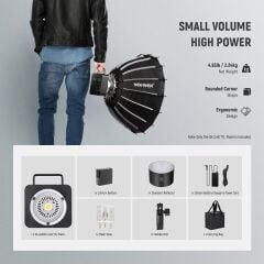 Q4 400W Akülü Flaş + QPRO-C Tetikleyici