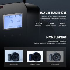 Q4 400W Akülü Flaş + QPRO-S Tetikleyici