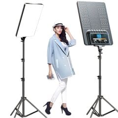 Gdx P300TS BiColor Fotoğrafçılık ve Stüdyo Aydınlatması 80 Watt LED Video Panel Sürekli Işık İkili Set