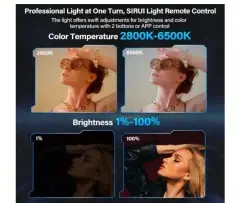 SIRUI CX150 100W Bi-Color LED Video Işığı