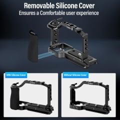 Sirui ZV-E10 Camera Cage with Silicone Grip and HDMI Cable Clamp, Cage for Sony ZV-E10
