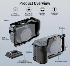 Sirui Camera Cage for Sony ZV-E1 with Silicone Grip and HDMI Cable Clamp