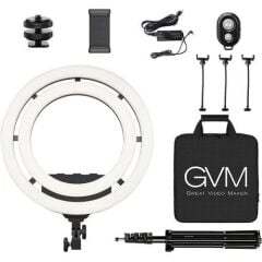 GVM Bi-Color & RGB LED Soft Double Ring Light (18'')