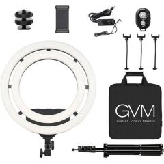 GVM Bi-Color & RGB LED Soft Double Ring Light (18'')