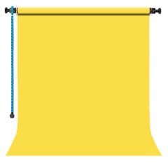 Gdx Sabit (Tavan & Duvar) Kağıt Sonsuz Stüdyo Fon Perde (Canary) 2.70x11 Metre