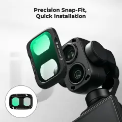 K&F Concept Dji Osmo Pocket 4P İçin 3 Parça Filtre Seti (CPL + Black Mist 1/4 + ND2-32)